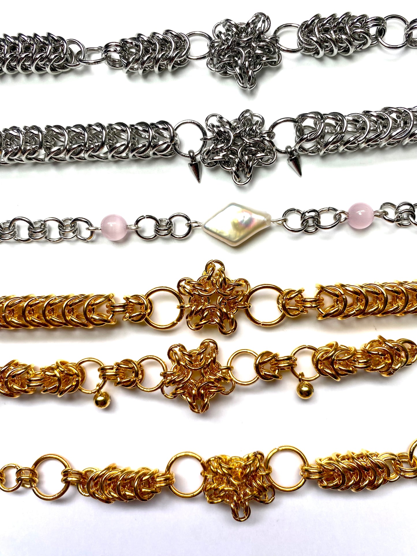 star chainmail bracelets